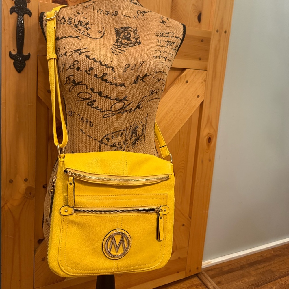 Vibrant Yellow Crossbody Bag